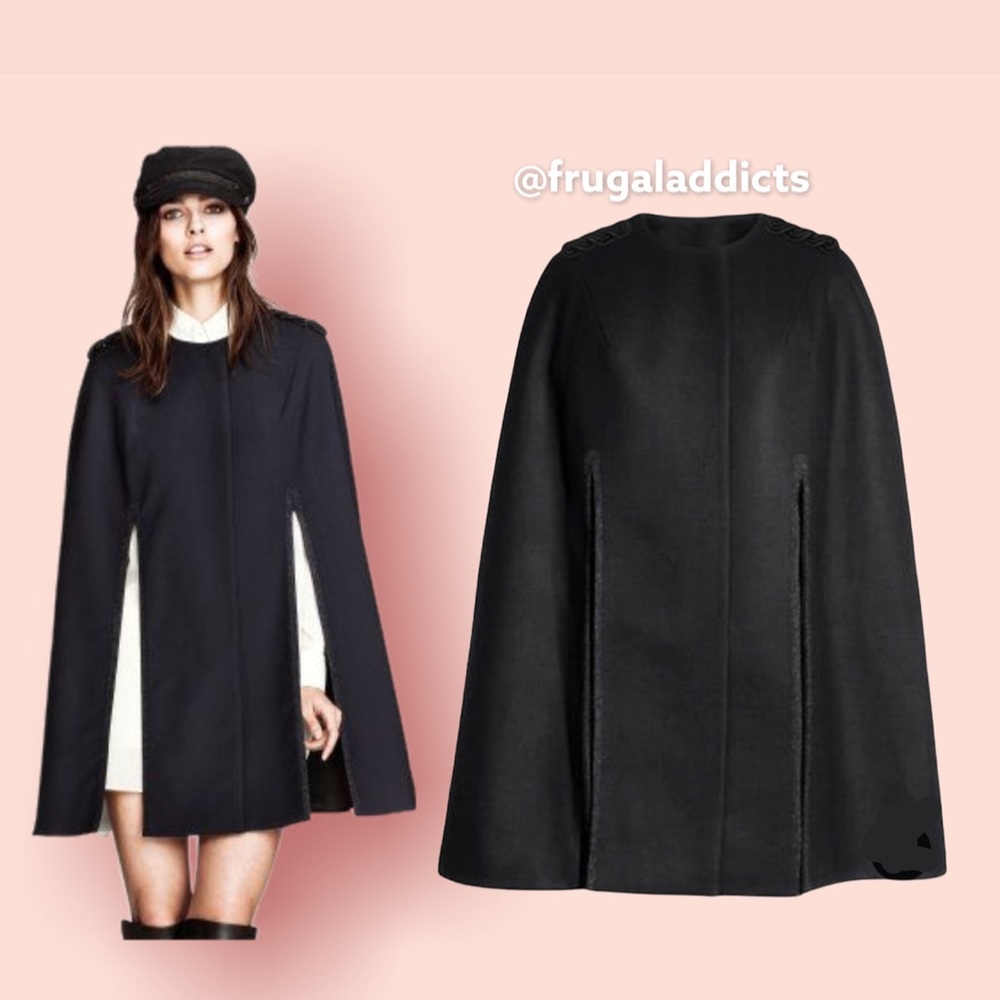 H&M Exclusive Paris Autumn Collection 2013 Cape Jacket Size 4